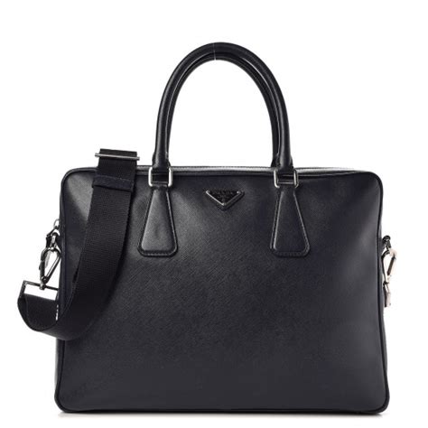 PRADA Saffiano Travel Briefcase Baltico 289435 